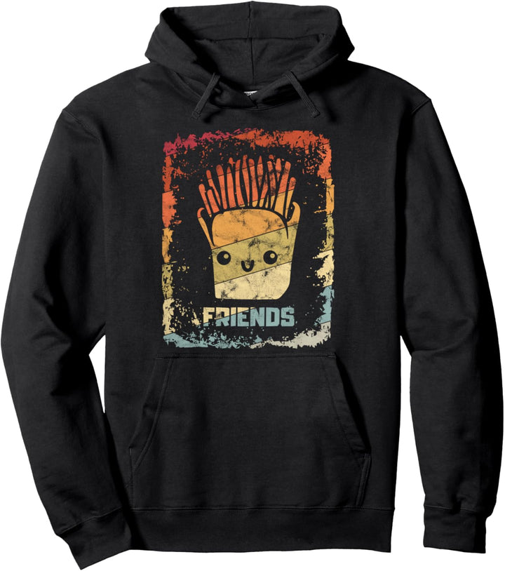 Pommes Frites ist best friend - Friends? Geschenk Pullover Hoodie