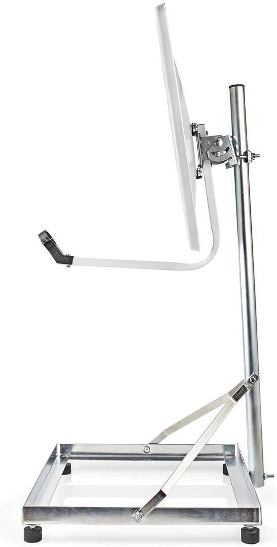 Nedis - Satellit Ständer Balcon - 1 x 50 x 50 x - Stahl 1 x 50 x 50 cm Silber, 1 x 50 x 50 cm Silber