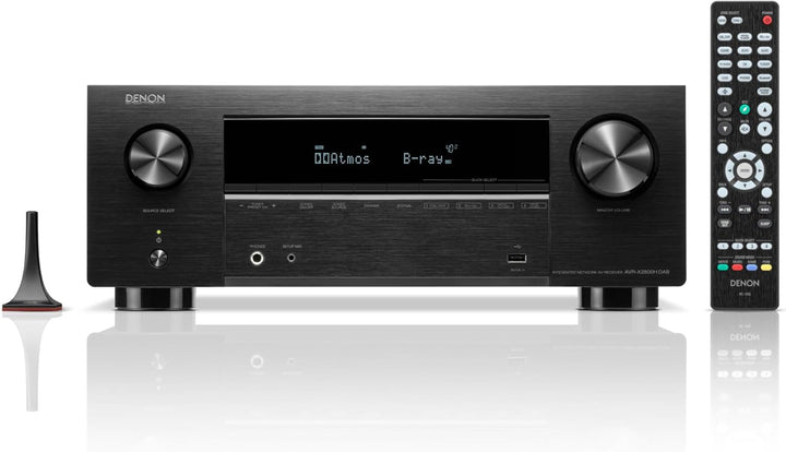 Denon AVR-X2800HDAB 7.2-Kanal AV-Receiver, HiFi Verstärker mit Dolby Atmos, DTS:X, 6 HDMI Eingängen