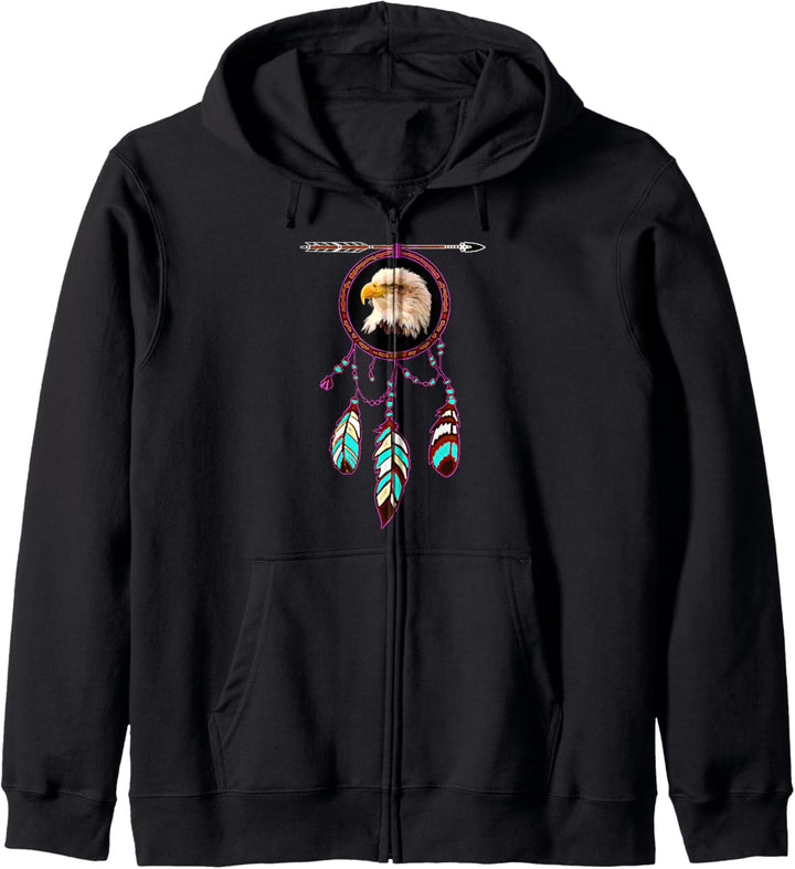 Indianer Traumfänger Eagle Spirit Tier Kapuzenjacke