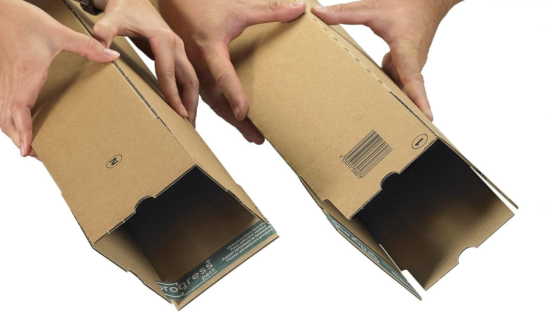 progressPACK Teleskop-Versandhülse Premium PP LBT10.06 aus Wellpappe, DIN A0, 860 x 111 x 111 mm, 10
