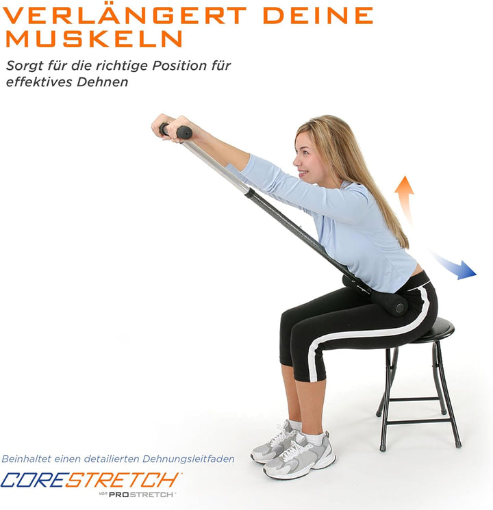 ProStretch CoreStretch – Verstellbares Dehngerät für Rücken, Schultern & Beine | Unterstützt Bewegli