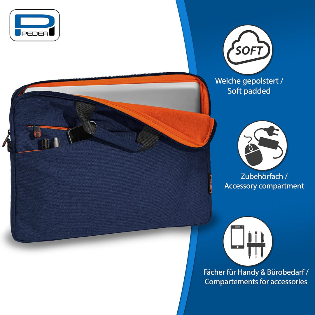 Pedea Laptoptasche 17,3 Zoll Blau, 17,3 Zoll Blau