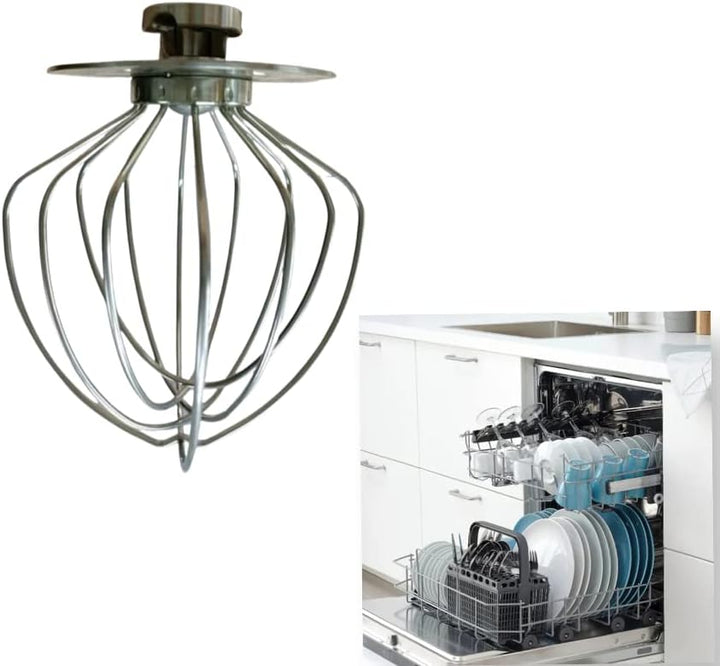 ARTISAN Schneebesen aus 100% Edelstahl 5KSM5THWWSS für KitchenAid Küchenmaschine 4,3 L und 4,8 L mit