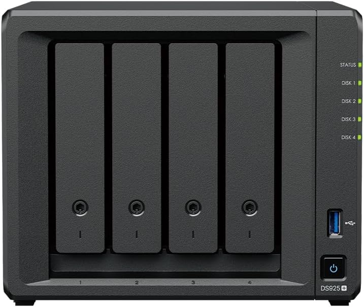 NAS DiskStation DS925+ mit 4X Festplatte 4TB HAT Enterprise und mit 16GB RAM, total: 16 TB 4x 4TB 16
