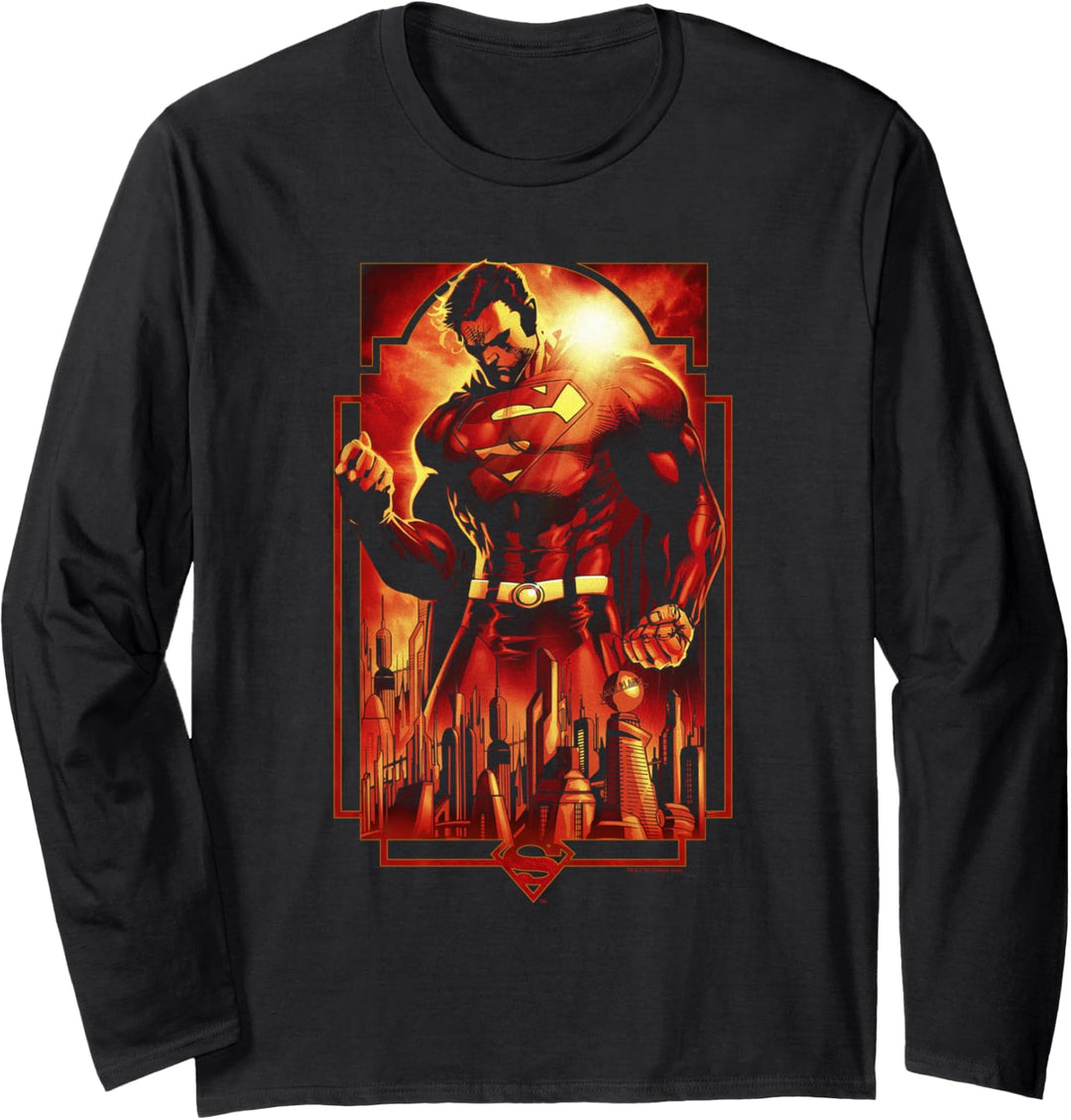 Superman Metropolis Deco Langarmshirt