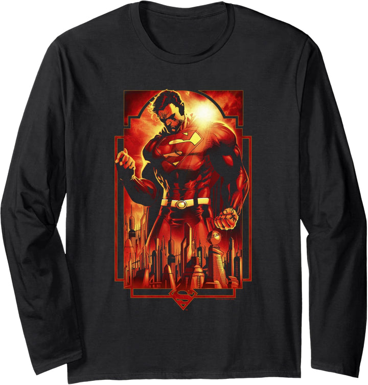 Superman Metropolis Deco Langarmshirt