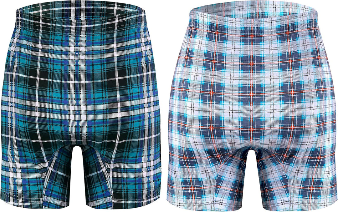 sesto senso Schlafanzughose Herren Kurz Baumwolle Pyjamahose 1er 2er Pack L 2er Pack - Kariert 1 + 1