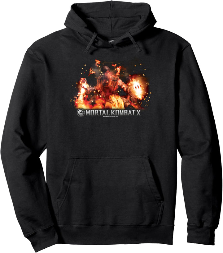 Mortal Kombat X Scorpio Flames Pullover Hoodie