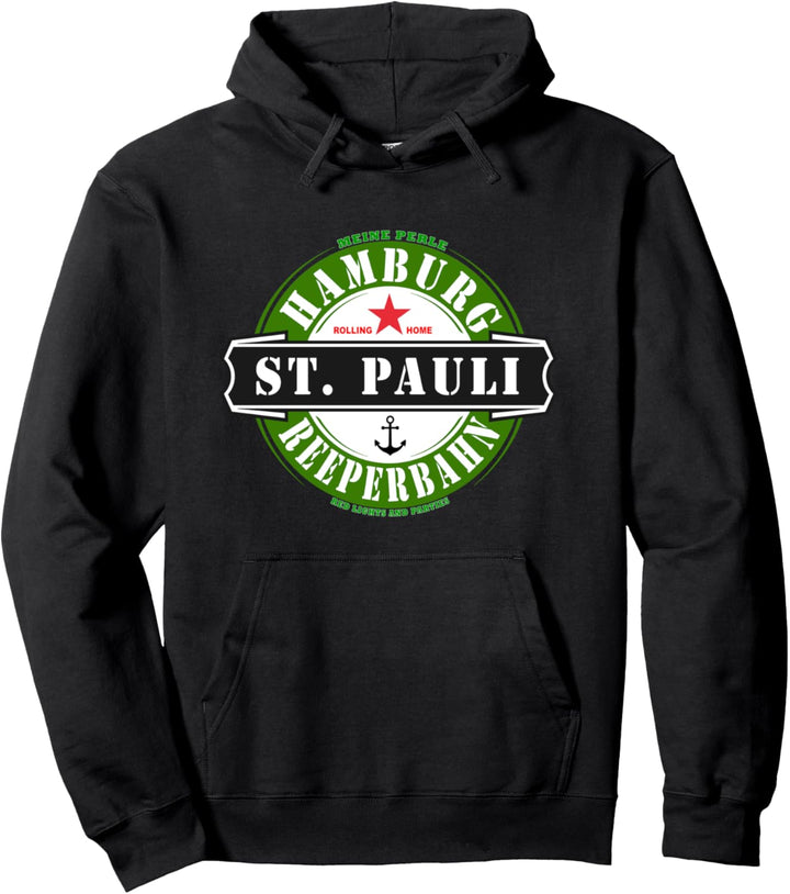 St. Pauli Hamburg Reeperbahn Party Kiez Hafen Hansestadt Pullover Hoodie