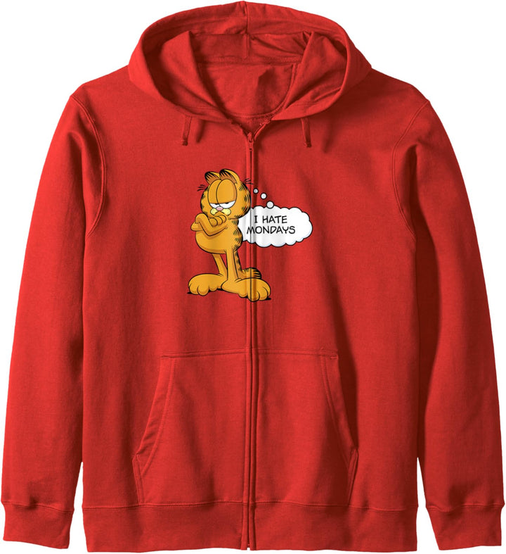 Garfield I Hate Mondays Thought Bubble Kapuzenjacke