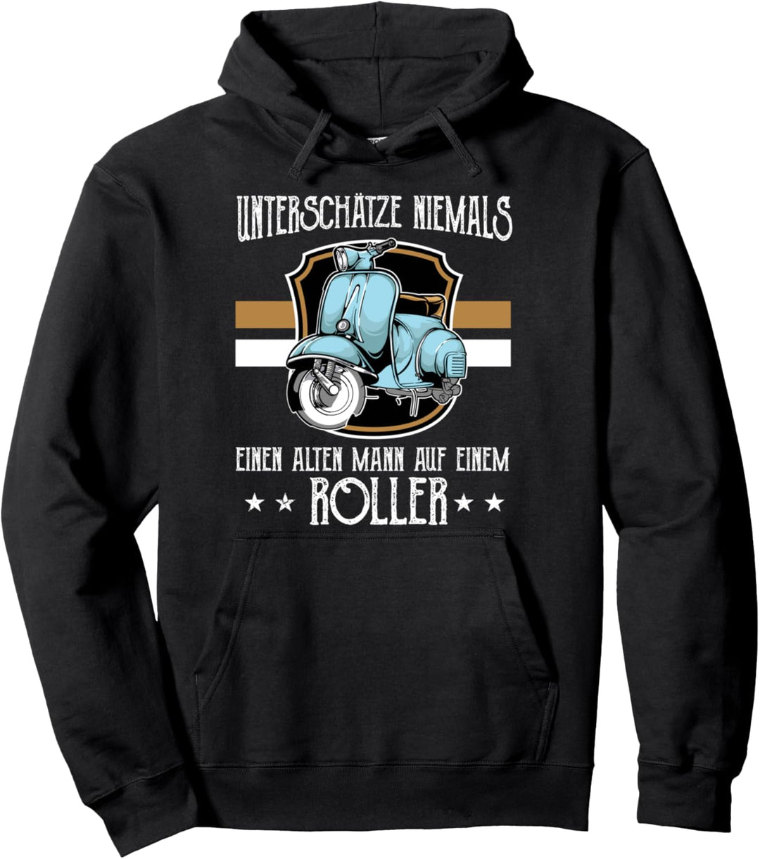 Motorroller Rollerfahren 50cm 125cm Motor-Scooter Moped Pullover Hoodie