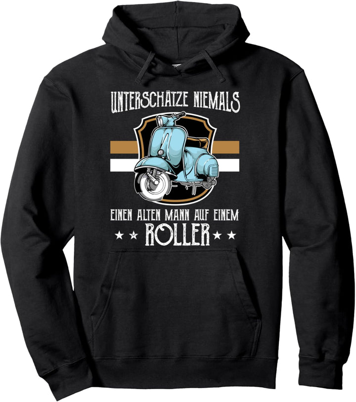Motorroller Rollerfahren 50cm 125cm Motor-Scooter Moped Pullover Hoodie