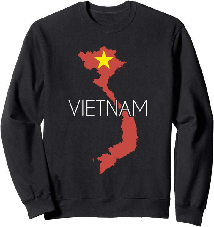 Umriss Vietnam Flagge Sweatshirt