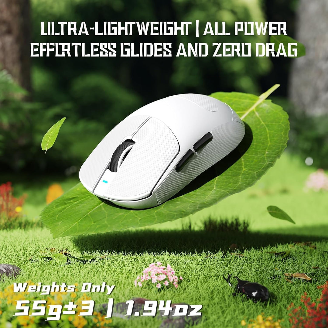 ATTACK SHARK X8 SE Kabellose Gaming-Maus, 55g Ultraleicht, PAW3311 Sensor, BK52820 Chip, 25.000 DPI,