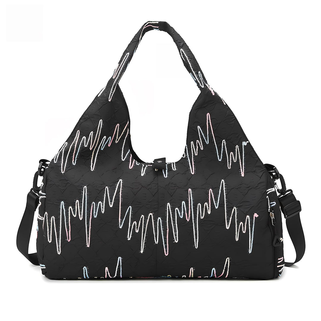 Sporttasche Damen Yogatasche Gross, Sporttasche Reisetasche mit Schuhfach &amp; Nassfach, Wasserdicht Tr