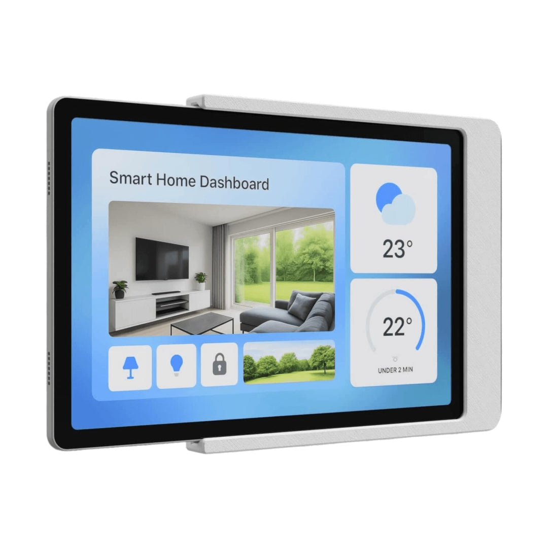 Slide-In Tablet Wandhalterung für Samsung Galaxy Tab (Weiss, Für Galaxy Tab A9 (8,7 Zoll)) Weiss Für