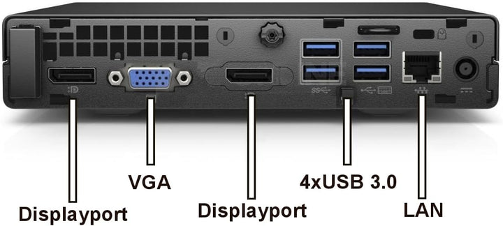 HP 800g 18cm Silent Mini-PC Business Office Multimedia Computer mit 3 Jahren Garantie! - Intel Core