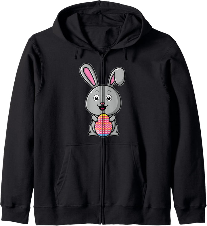 Lustig Ostern Deko Kinder Osterhase Jungen Mädchen Oster Kapuzenjacke