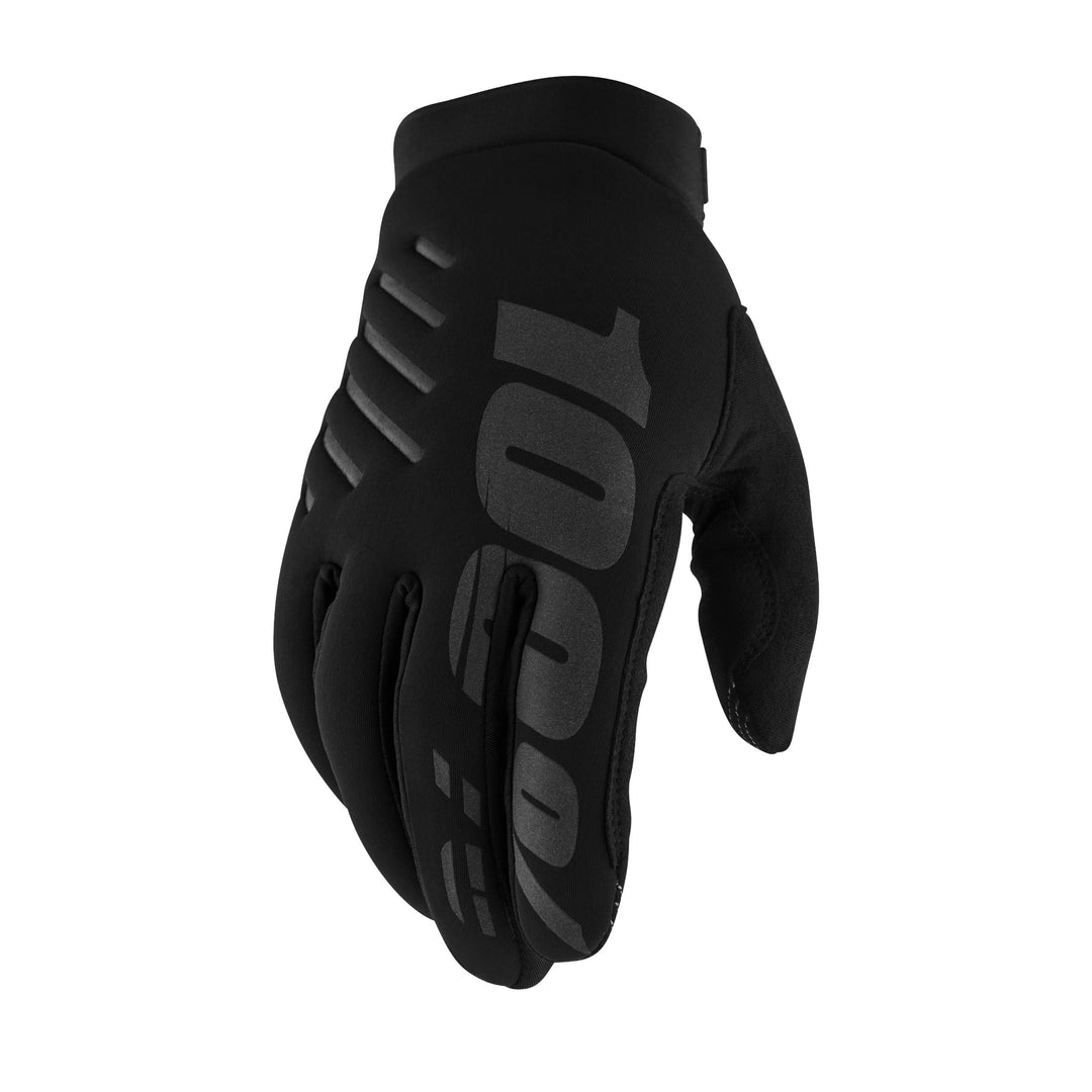 100% GUANTES Unisex Brisker Gloves M Handschuhe, schwarz (schwarz), M