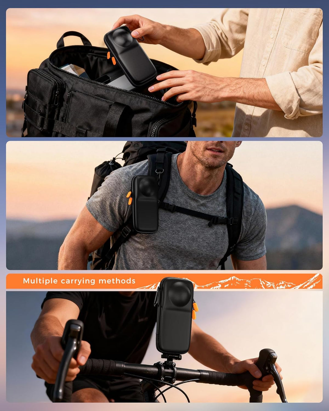 ProCase Tasche für Insta360 X5 X4 360° Action Cam + Tragetasche für DJI Neo 2