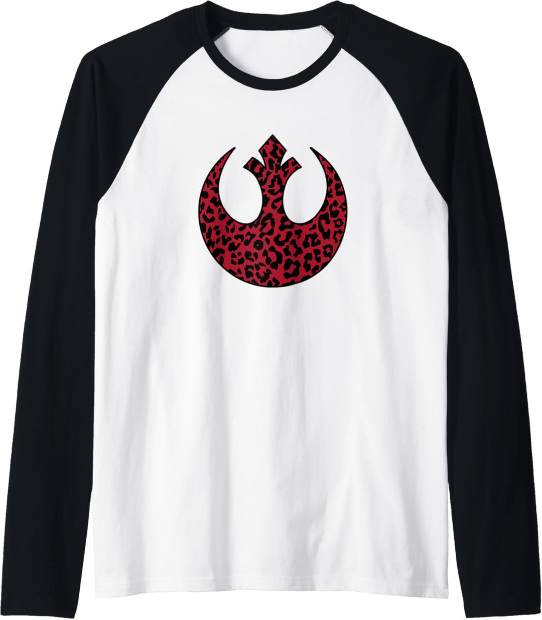 Star Wars Rebellion Emblem Cheetah Print Fill Raglan