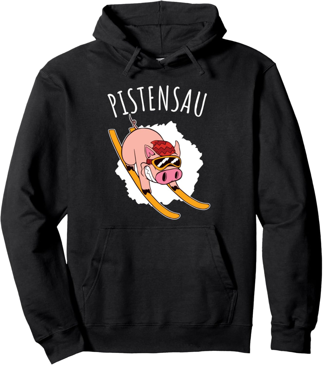 Ski Fahren Spruch Winter - Apres Ski Pistensau Pullover Hoodie