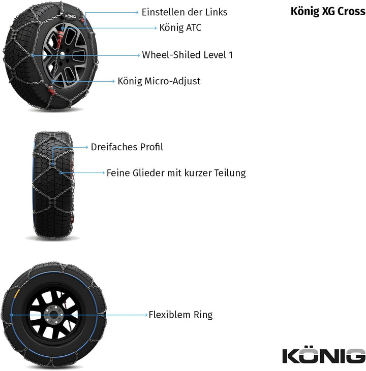 KÖNIG XG Cross 243 - Schneeketten, 243