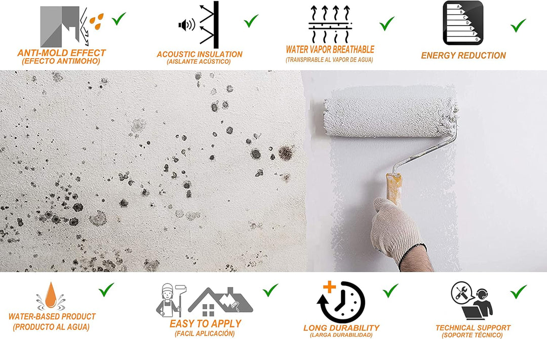 Tecno Prodist TECPINT ANTIKONDENSATION (2,3 Liter) - Anti-Kondensations Farbe auf Wasserbasis für in