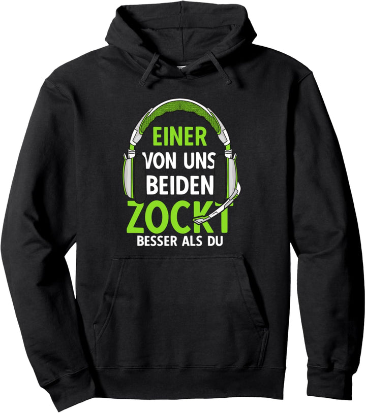 Gamer PC Gaming Headset - Spielekonsole Zocker mit Kopfhörer Pullover Hoodie