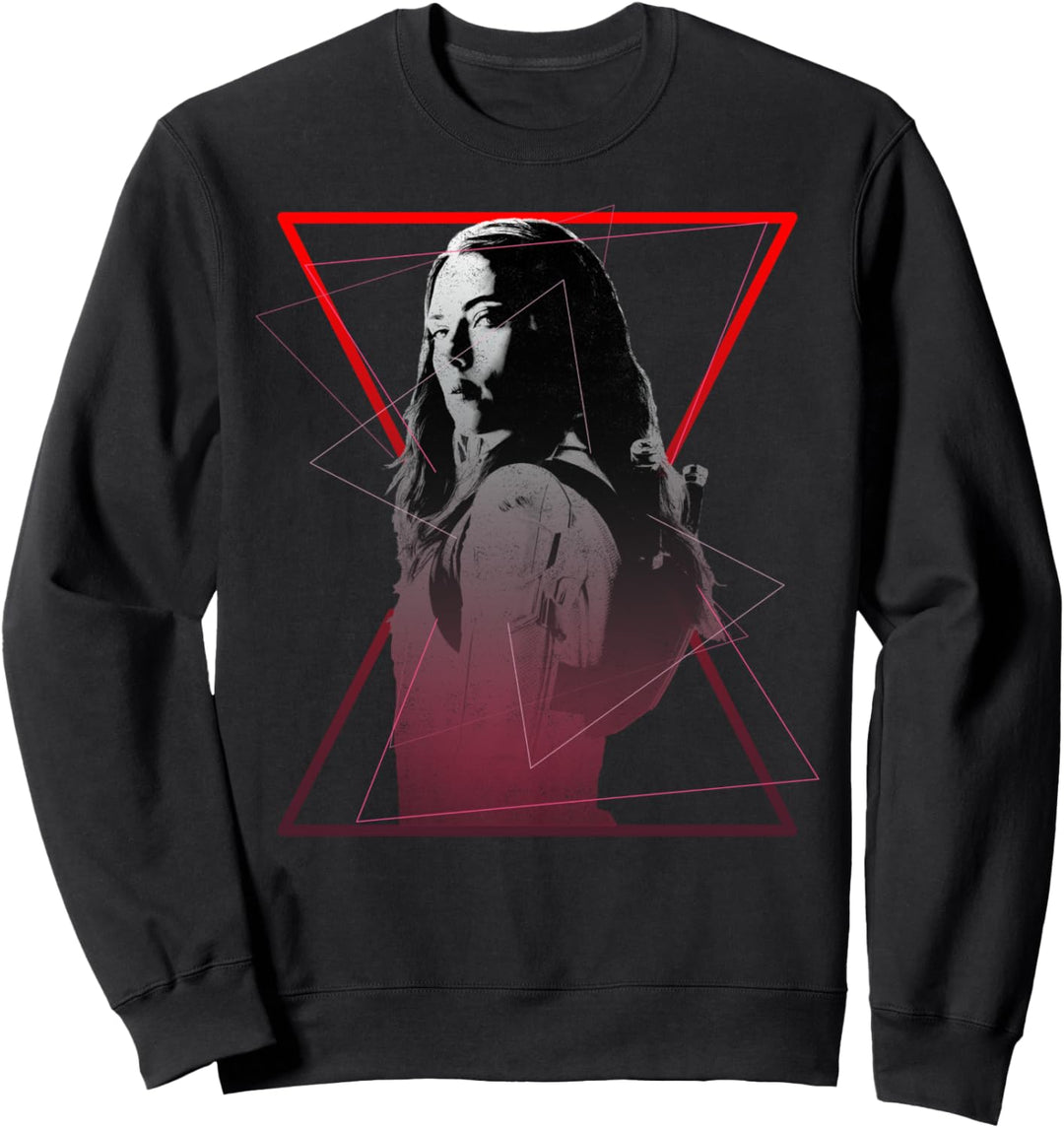 Marvel Black Widow Logo Portrait Sweatshirt
