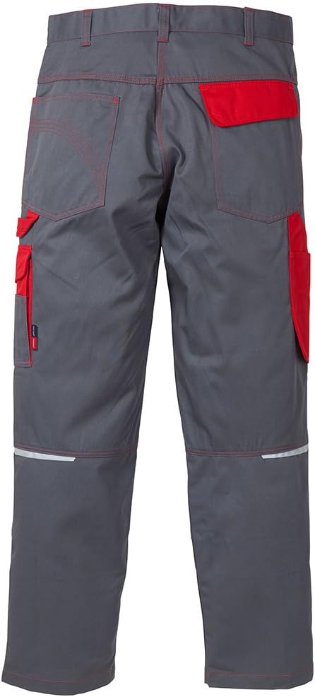 Kansas Icon Arbeitshosen Bundhosen Service Industrie 2-872, Farbe:grau/rot;Grösse:60
