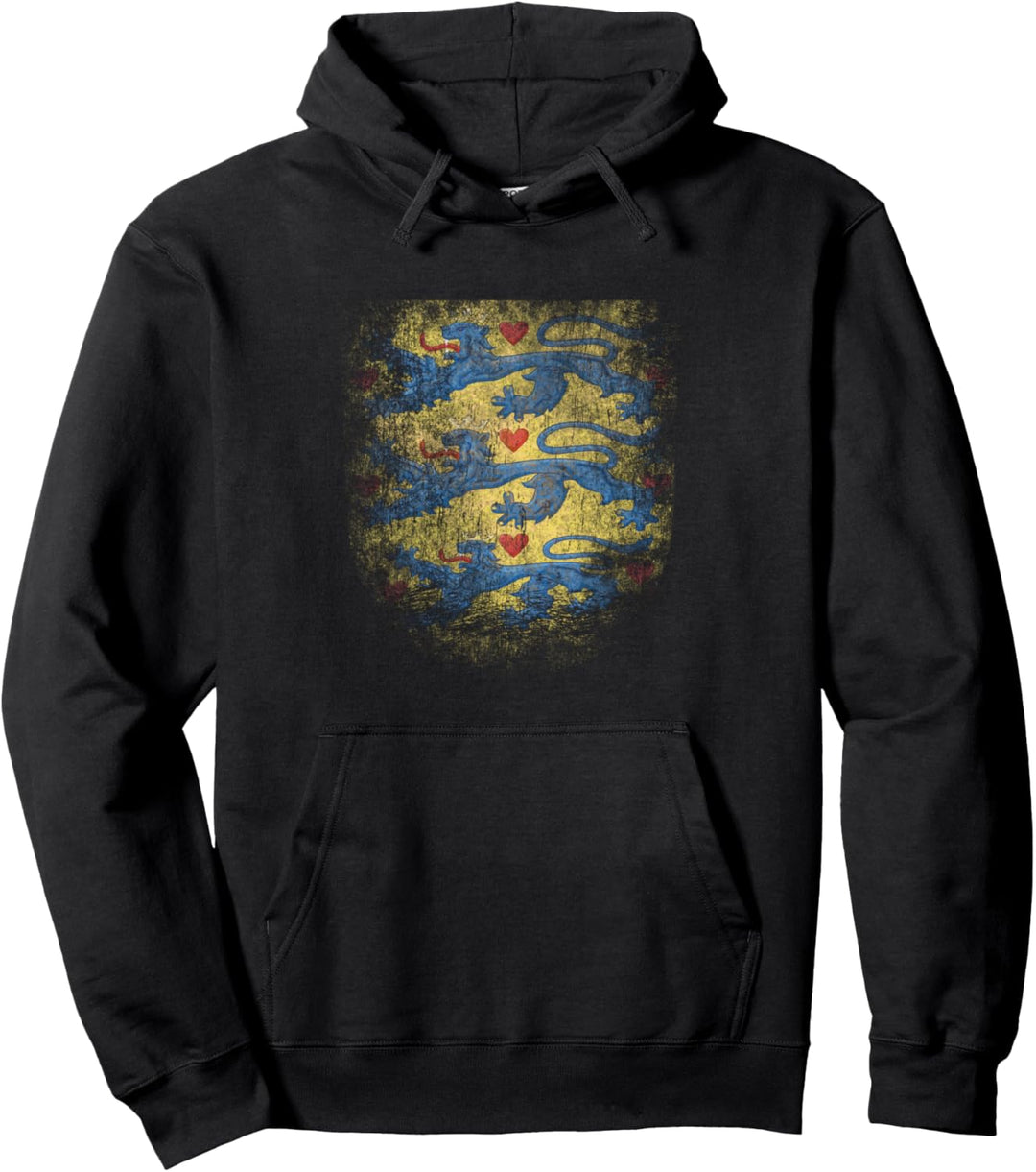 Danish Pride Coat - of arms of Denmark Viking Heritage Pullover Hoodie