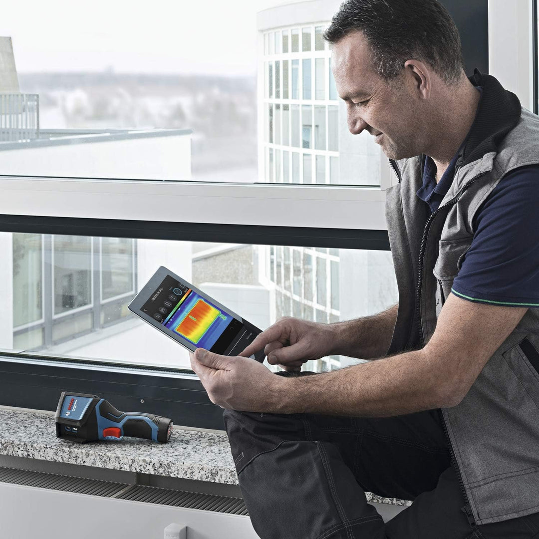 Bosch Professional 12V System Wärmebildkamera GTC 400 C (1x Akku 12V + Ladegerät, mit App-Funktion,