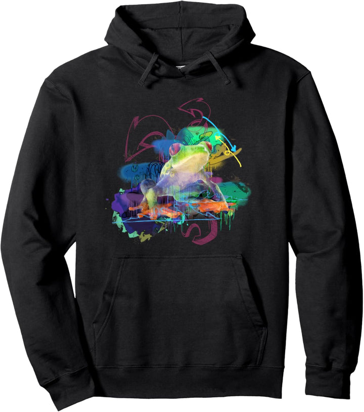 Rote Augen Laubfrosch Kunstwerk Pullover Hoodie