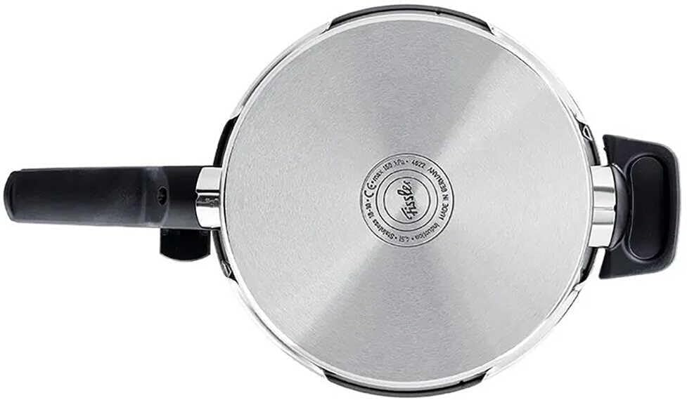 Fissler Vitaquick Premium/Schnellkochtopf (6 L, Ø 22 cm) m. Einsatz, Edelstahl-Dampfkochtopf, 2-Gars