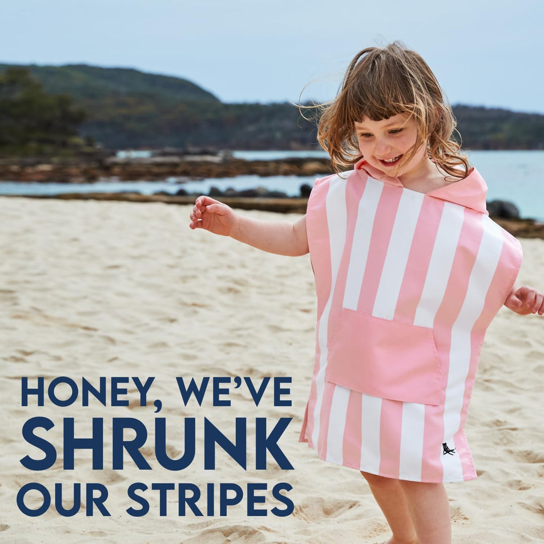 Dock &amp; Bay Poncho with Hood - for Kids - Super Absorbent, Quick Dry - Includes Bag - Cabana Light -