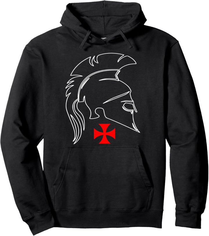 Templer Ritter Kreuz Pullover Hoodie