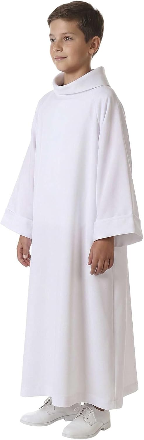 Holyart Erstkommunionalbe Weiss, 125 cm (49 inc.), 125 cm (49 inc.)