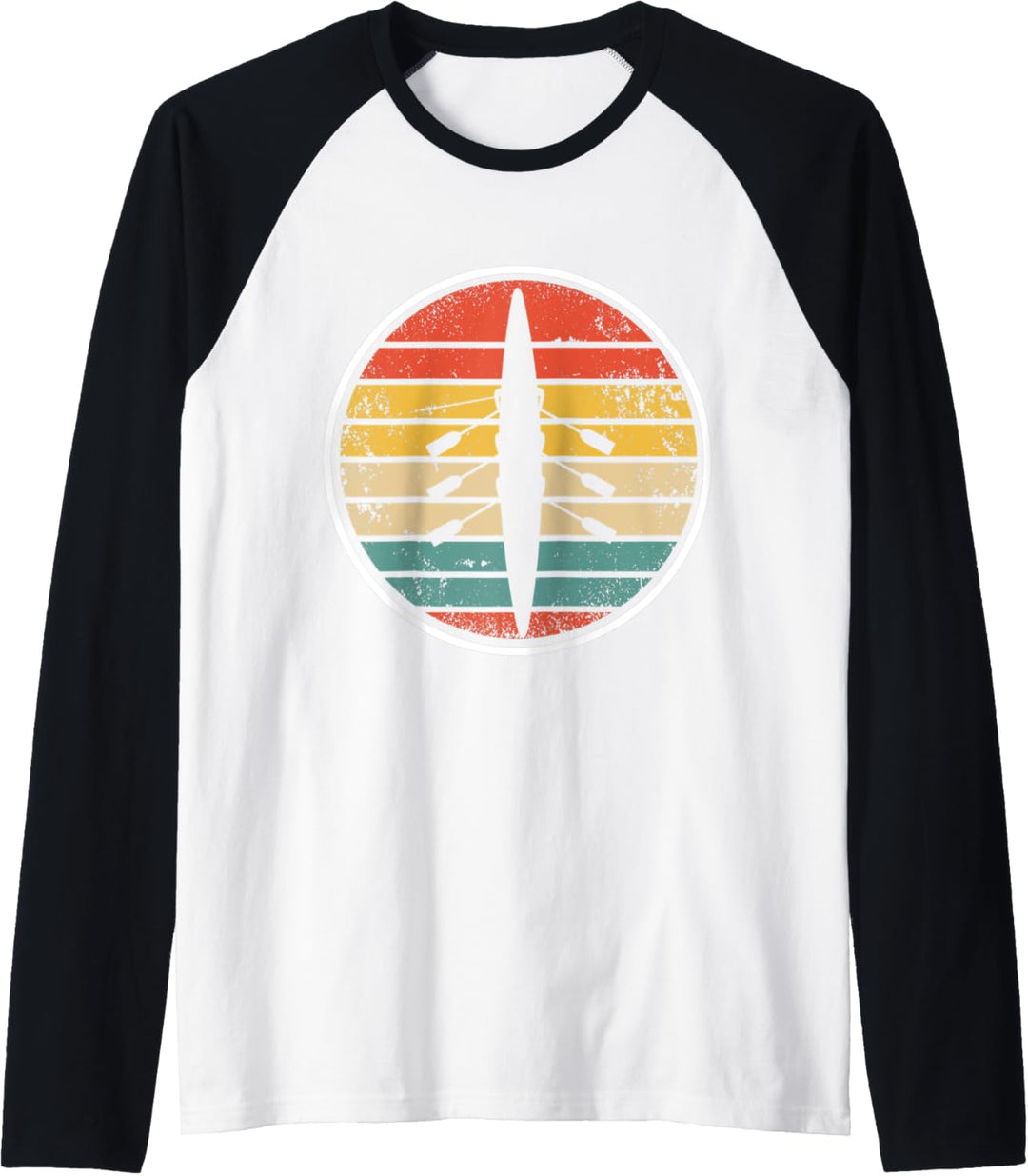 Retro Ruderer Rudersport Ruderboot - Vintage Rudern Raglan