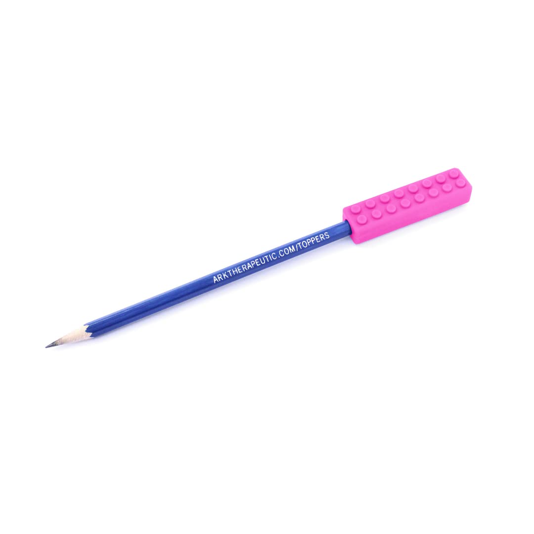 ARK® Beiss- und Kauaufsatz für Stifte in verschiedenen Stärken und Formen + Bleistift inkl. Logostar