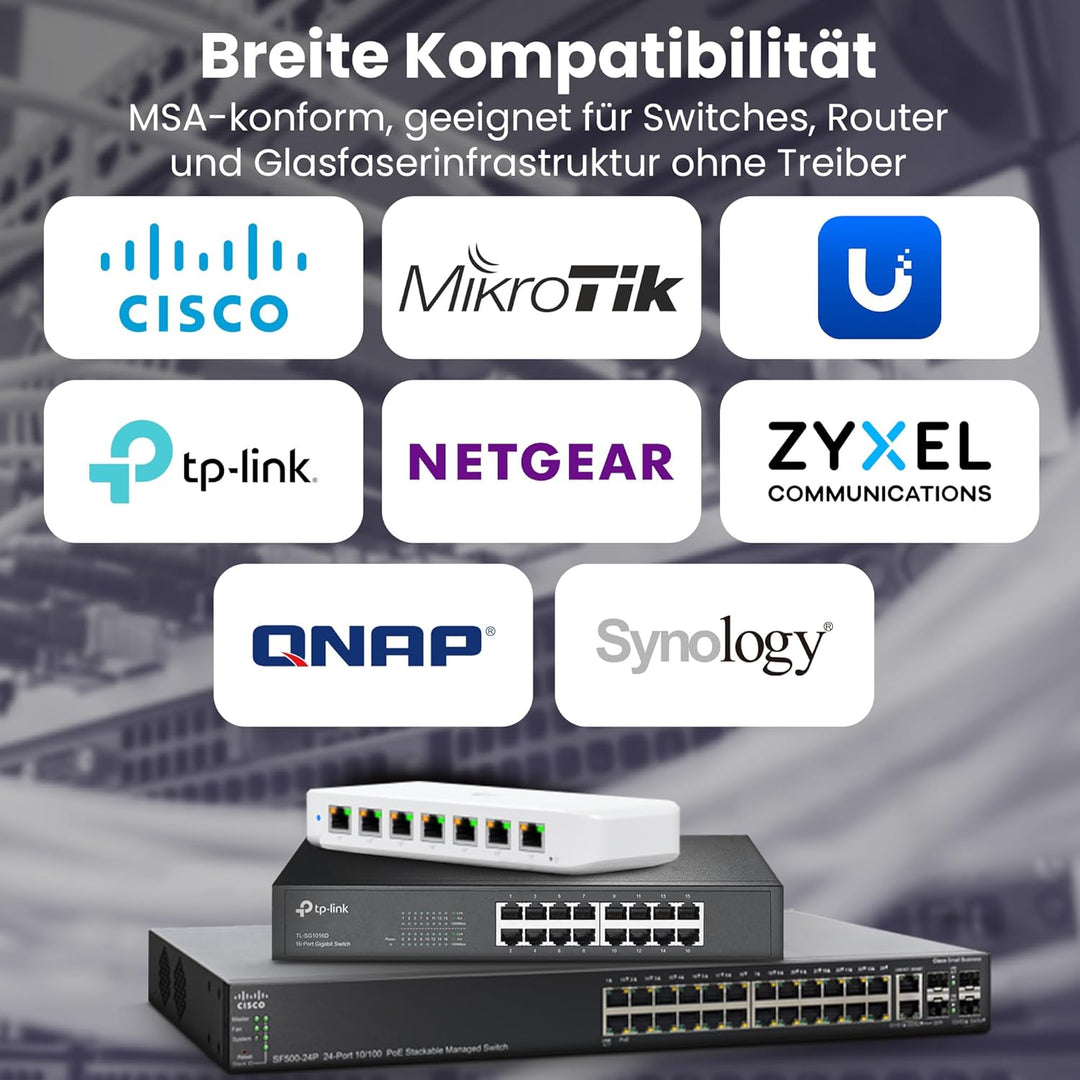 EXTRALINK DAC SFP28 Kabel 3m – Passives Twinax Kabel 25Gbit, SFP28 zu SFP28, MSA kompatibel, für Ubi