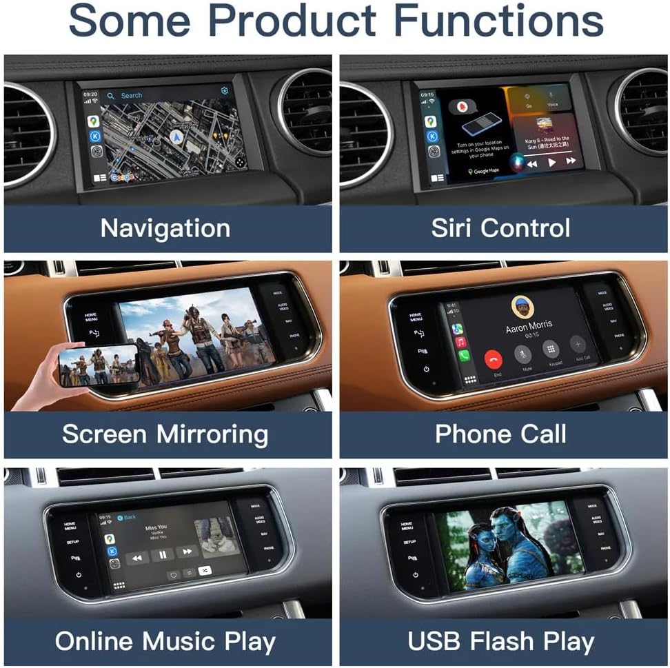 Wireless Carplay Android Auto Retrofit Kit Decoder für Land Rover/Jaguar with Bosch System 2015-2016