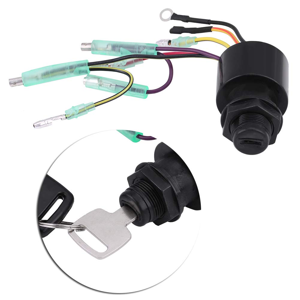 Zündschloss, Boat Zündschlüsselschalter Baugruppe für Outboard Remote Control Box 87-17009A5