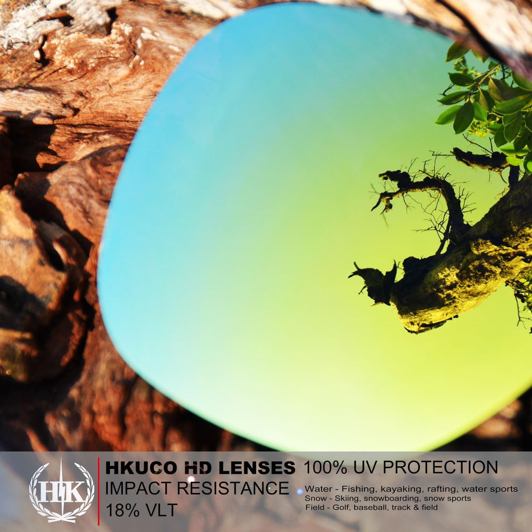 HKUCO Plus Replacement Lenses For Oakley Turbine - 4 pair Combo Pack
