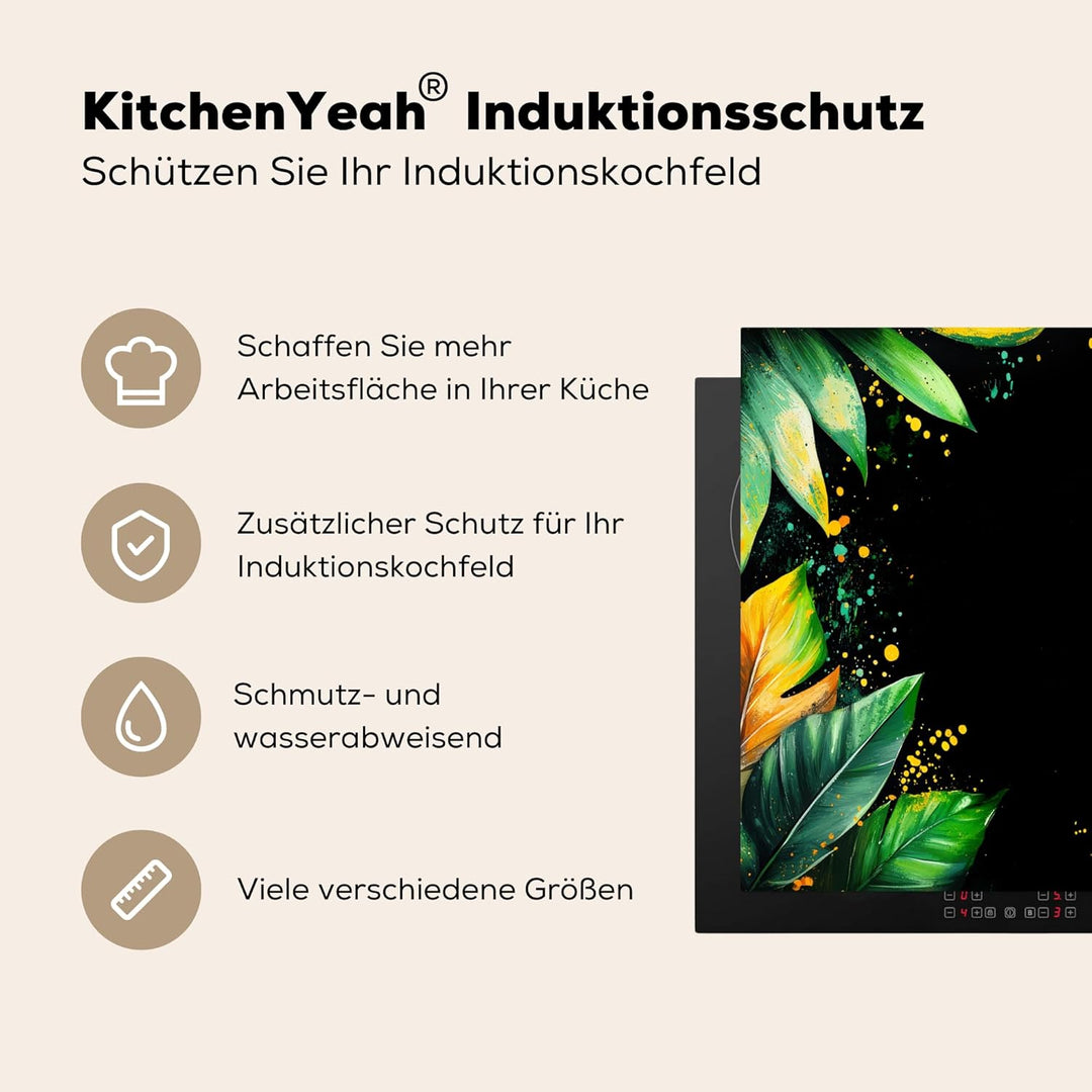 KitchenYeah© Herdabdeckplatte 59x51 cm Einteilig Abdeckplatten Cerankochfeld Abdeckung Ceranfeld Her