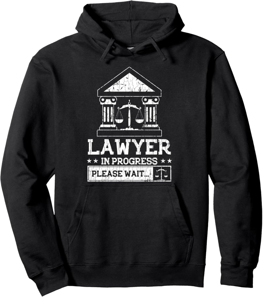 Anwälte in Progress Lustige Attorney Law School Grafik Pullover Hoodie