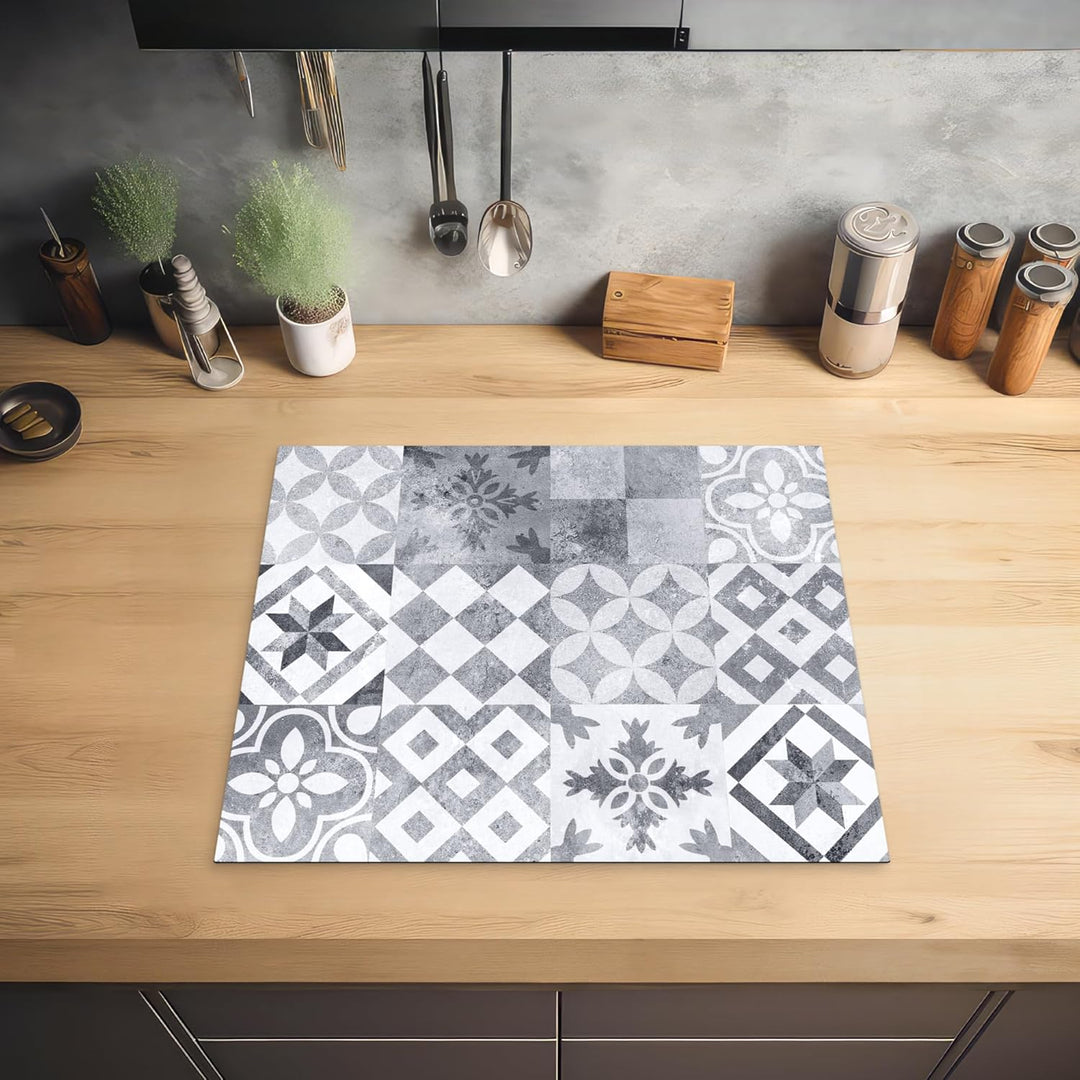 KitchenYeah© Herdabdeckplatte Einteilig 59x51 cm Küche Ceranfeld Abdeckplatte Cerankochfeld Abdeckun