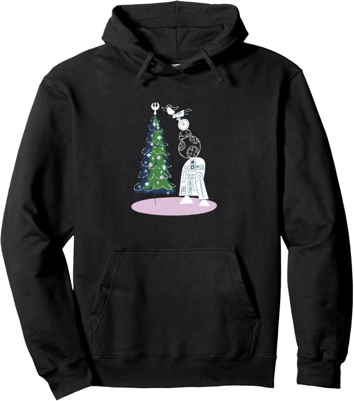 Star Wars Group Shot Droid Christmas Tree Pullover Hoodie