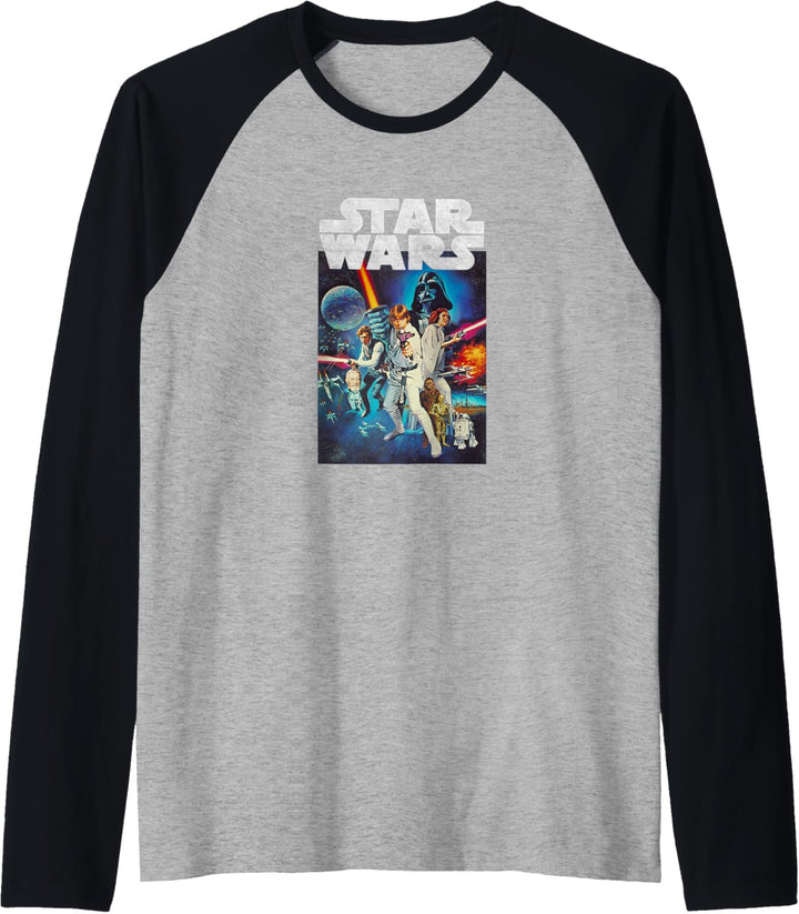 Star Wars Vintage Cast Poster Raglan